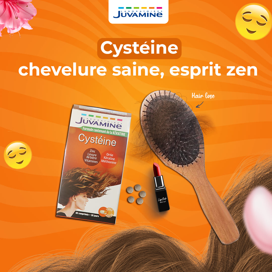  JUVAMINE CHUTE DE CHEVEUX (CYSTEINE) BT/60 COMP