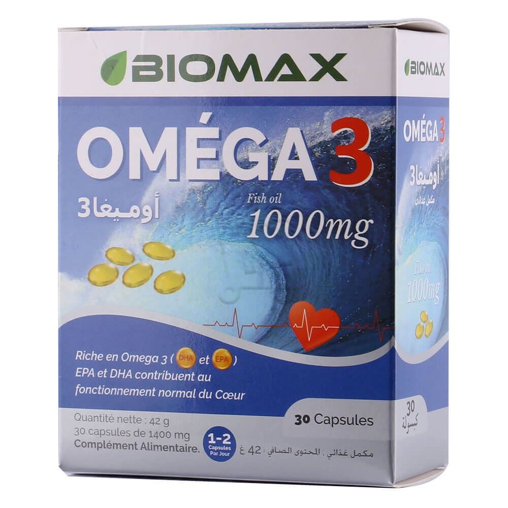 Biomax oméga 3 1000mg 30caps