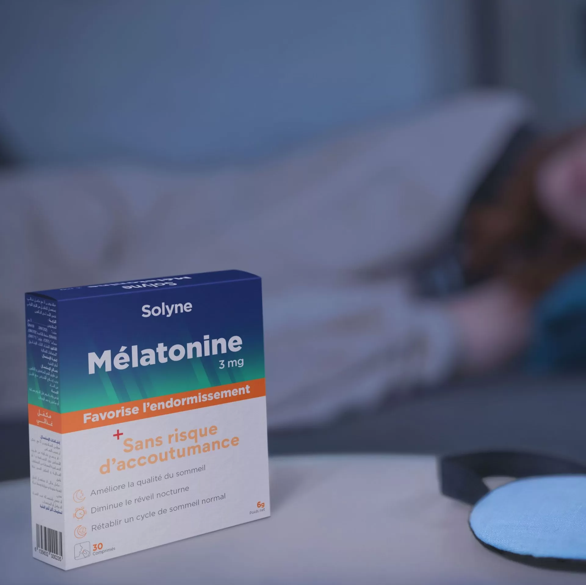 Solyne Mélatonine 3 mg - 30 Comprimés 