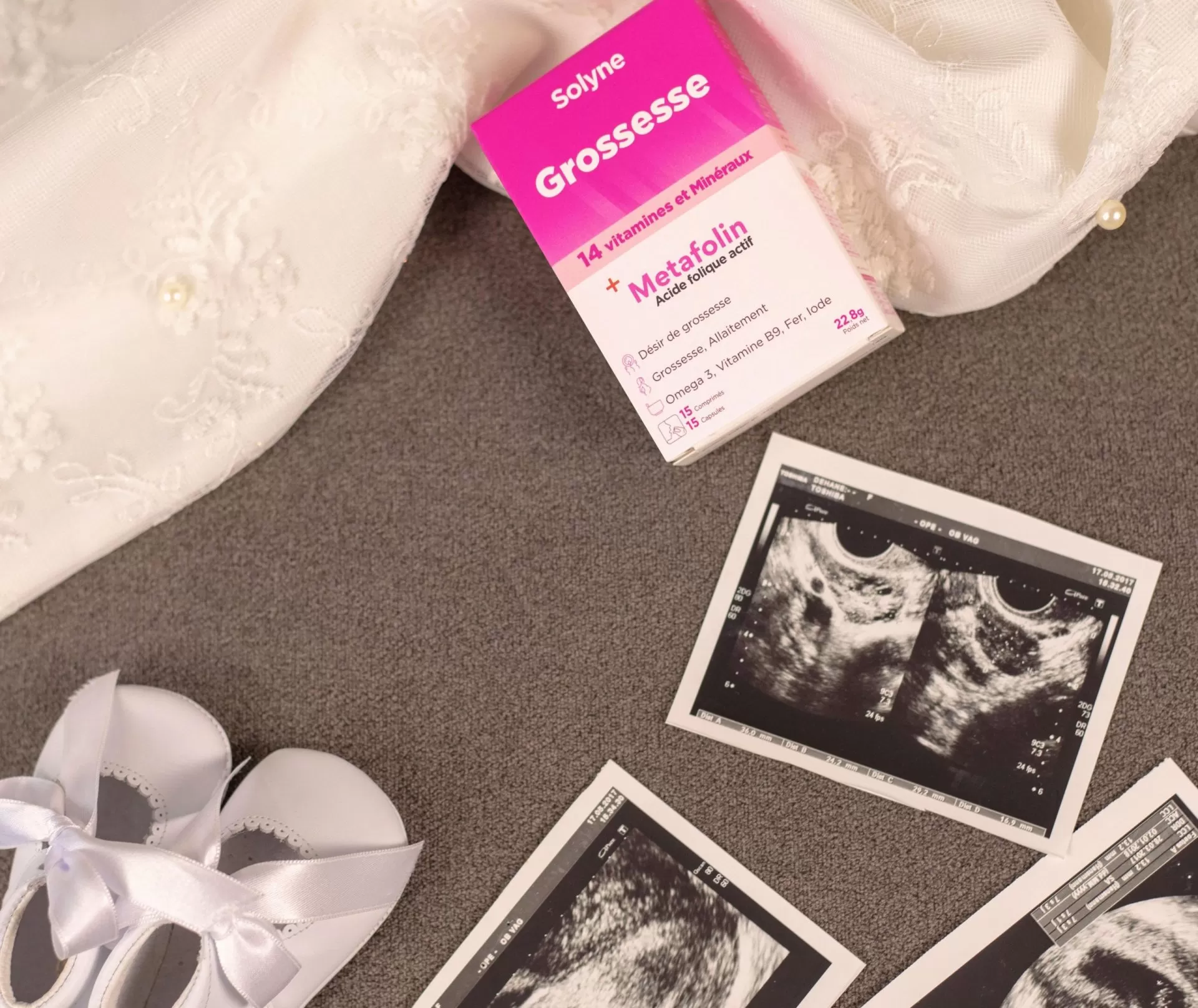 Magpharm solyne grossesse+metafolin (acide folique Bt/15)