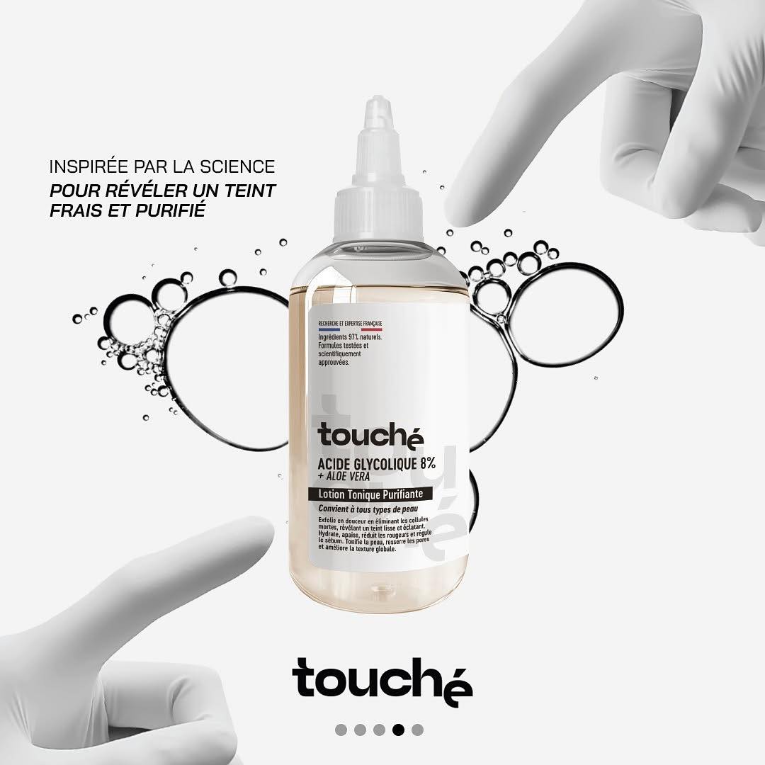 touché Lotion tonique Purifiante Acide Glycolique 8% 